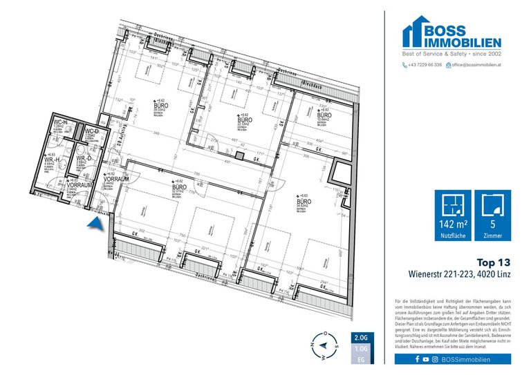 Grundriss Wienerstr 221-223, Top 13
