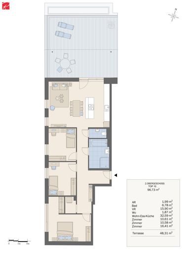 Grundrissplan Top 10