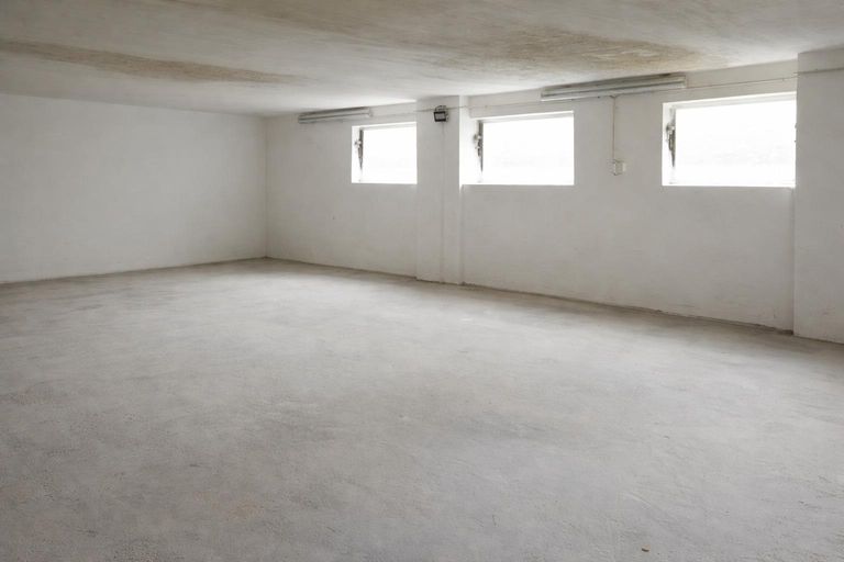 Werkstatt in geräumtem Zustand