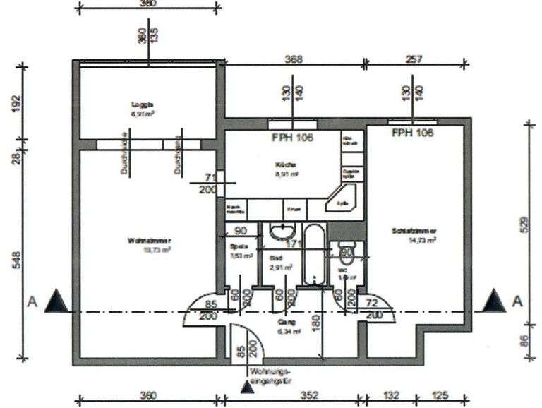 13. Eigentumswohnung 1210 Wien - Grundriss