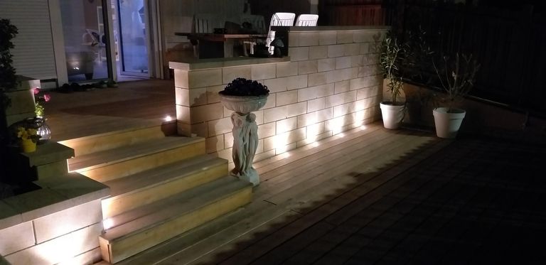Terrasse abends