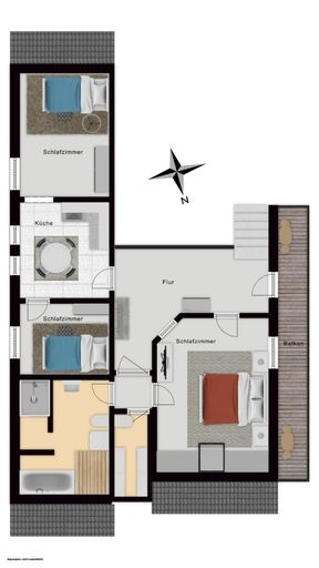 Grundriss Obergeschoss