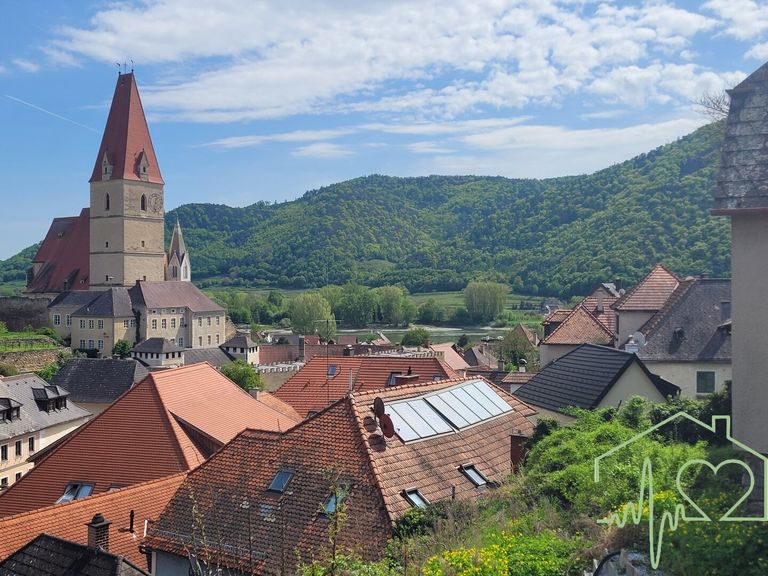 Garten mit Blick auf die Donau