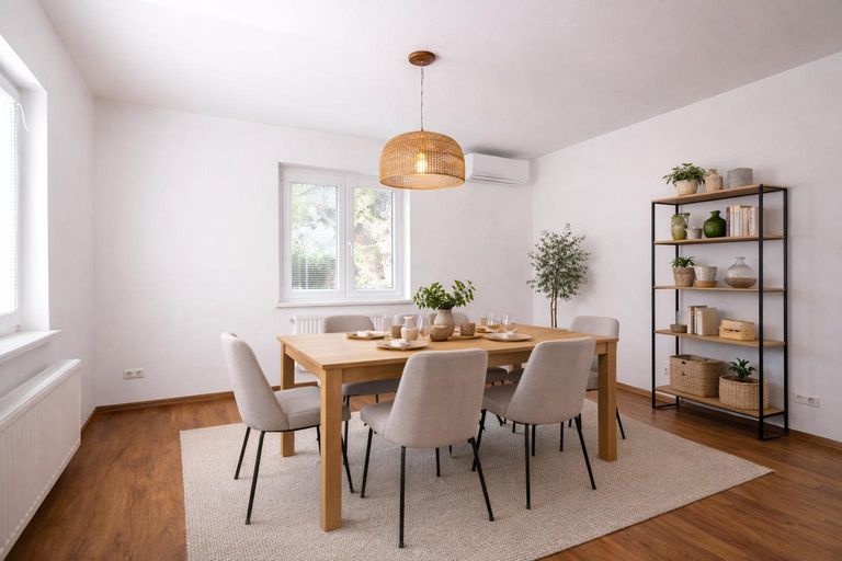 Esszimmer (virtuell eingerichtet)