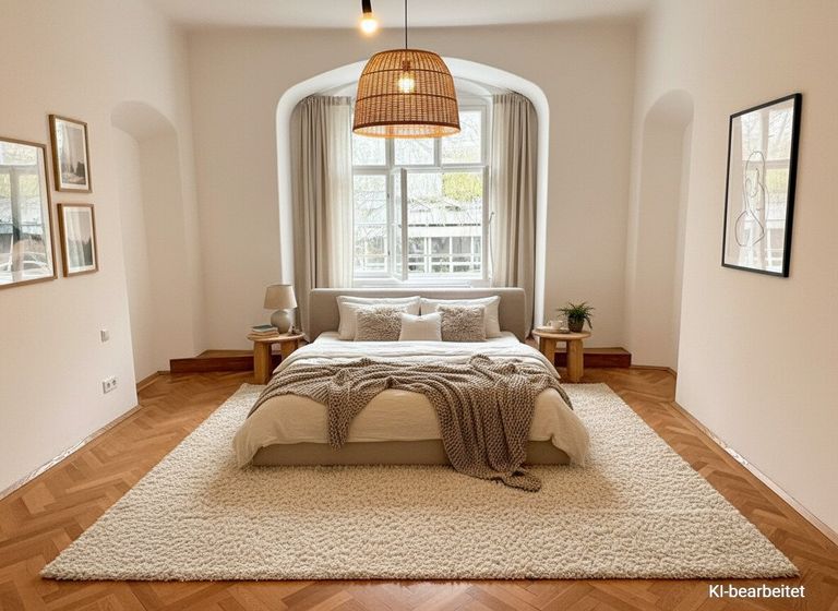 Schlafzimmer mit KI-Einrichtung