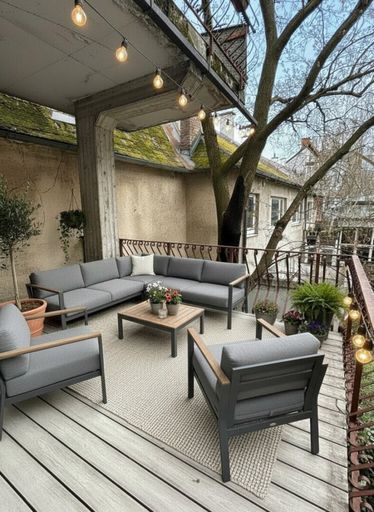 Balkon mit KI-Ausstattung