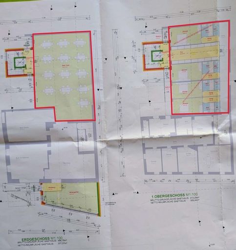 Plan Beherbergung oder Umbau zu Wohnungen