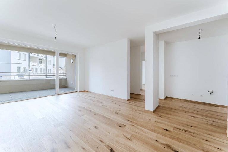 Wohnzimmer mit Wohnküche