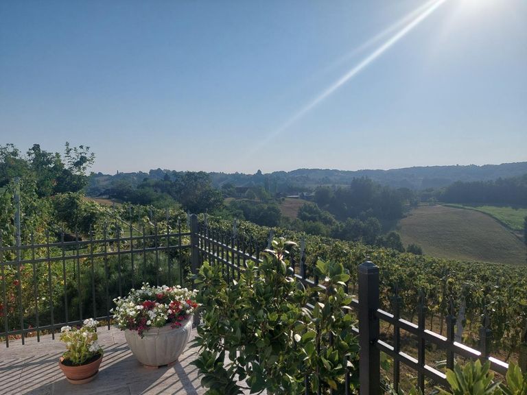 von der Terrasse aus den fantastischer Weitblick a