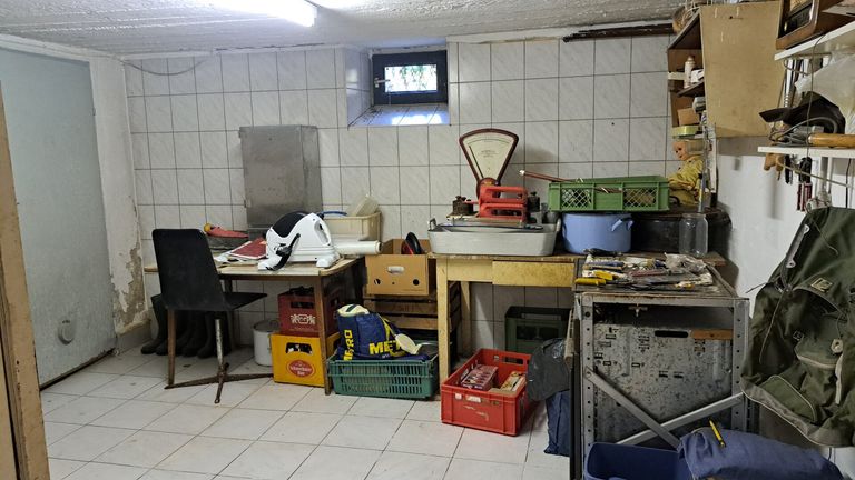 Kellerraum Aufbereitung Champignons