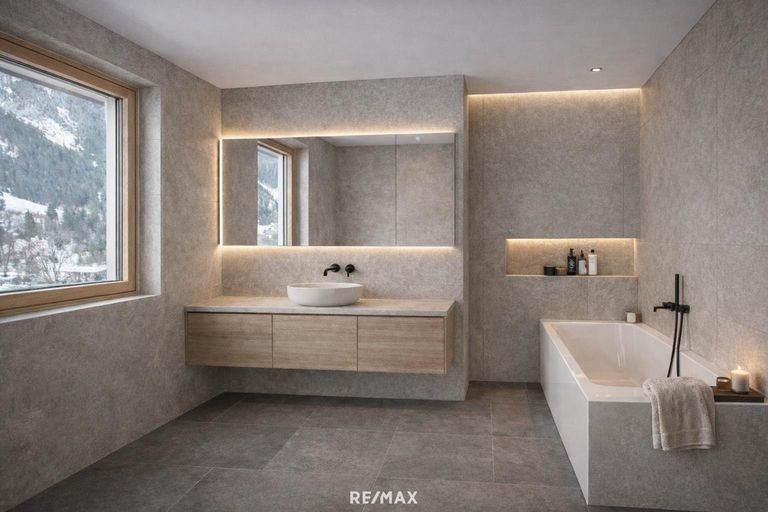 Virtual Staging Badezimmer