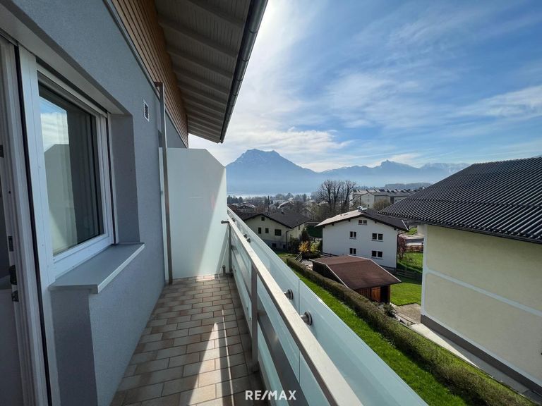 Blick vom Schlafzimmer-Balkon