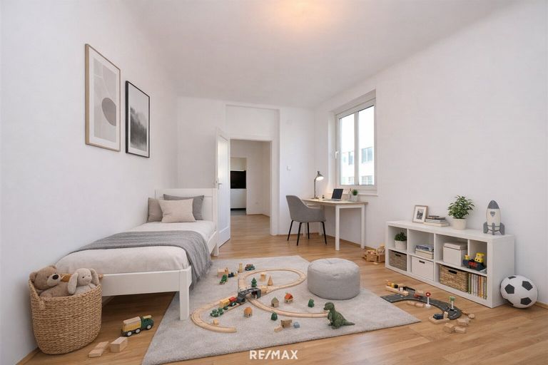 Kinderzimmer (virtuell eingerichtet)