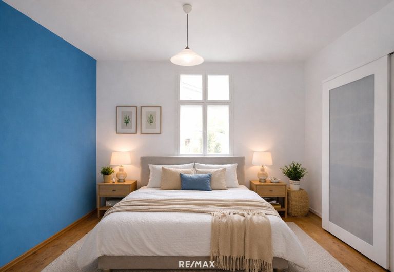 Schlafzimmer (virtuell eingerichtet)