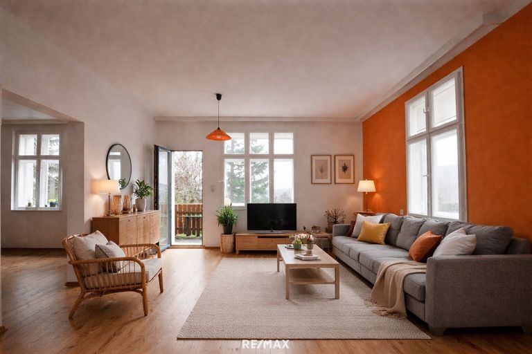 Wohnzimmer (virtuell eingerichtet)