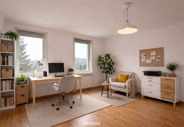 Arbeitszimmer (virtuell eingerichtet)