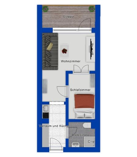 Grundriss als schematische Darstellung