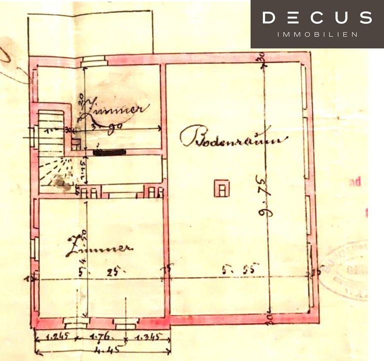Plan Dachboden ORIGINAL