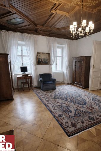 Wohnraum mit Deckentäfelung