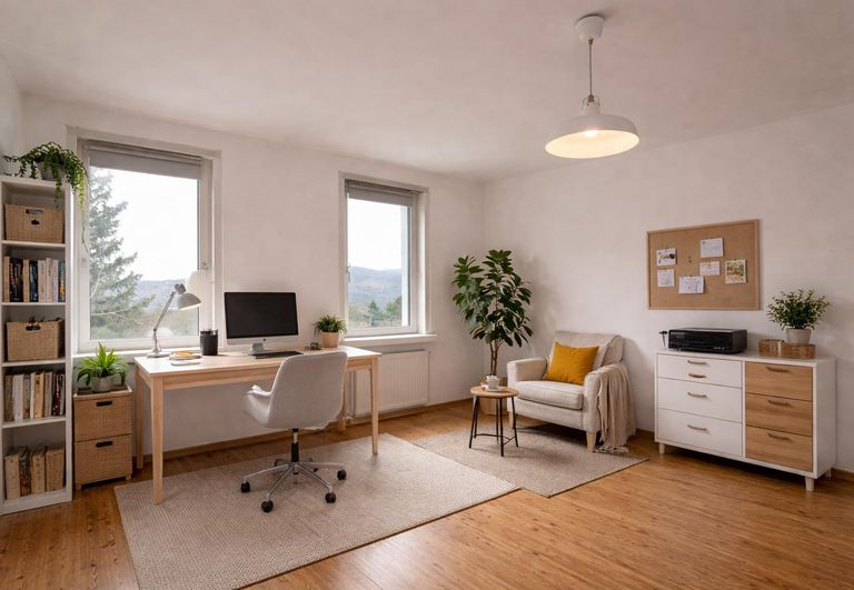 Arbeitszimmer (virtuell eingerichtet)