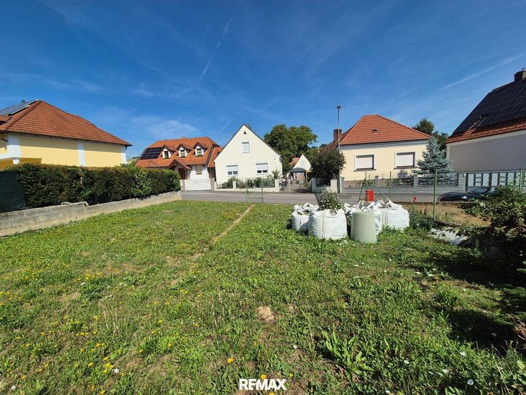 Sicht vom Baugrundstück