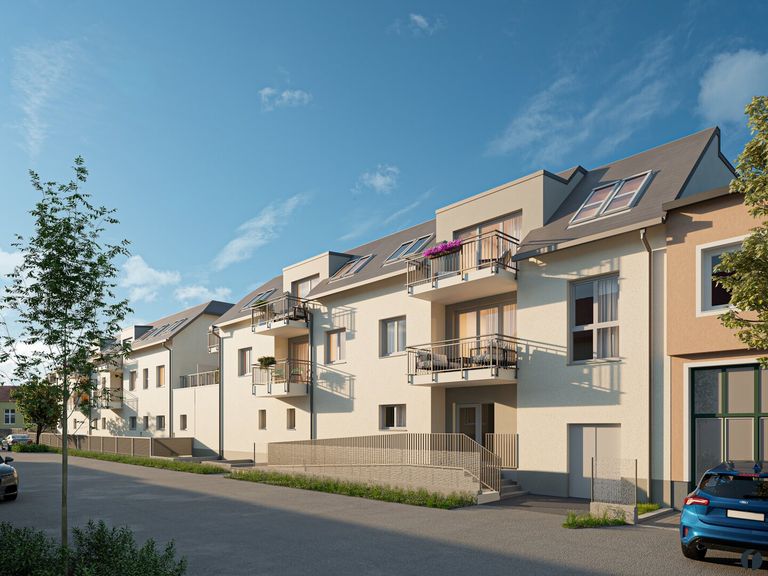 Projekt Visualisierung  Außenansicht straßenseitig Jakob Schefzik Gasse