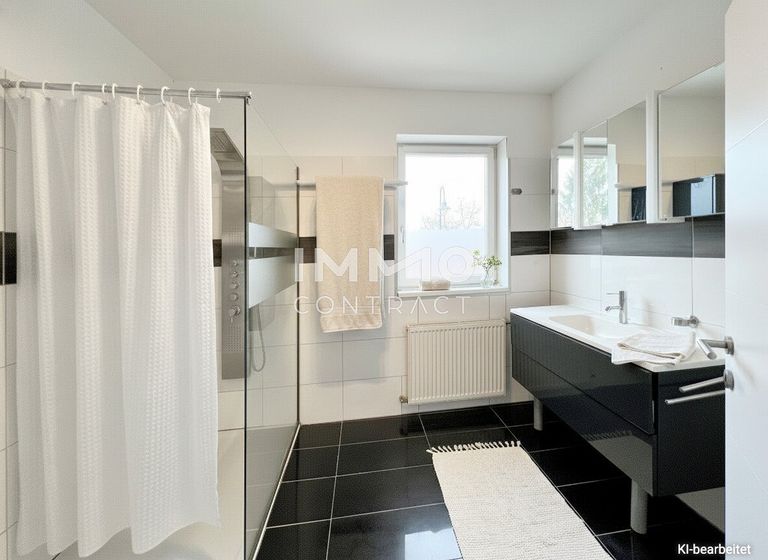 Duschbad zum Wohnraum