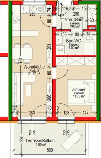 Grundriss Top 7 Haus D