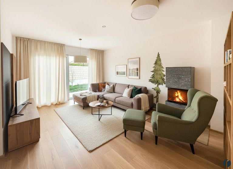 Einrichtungsbeispiel Wohnzimmer (KI_generiert)