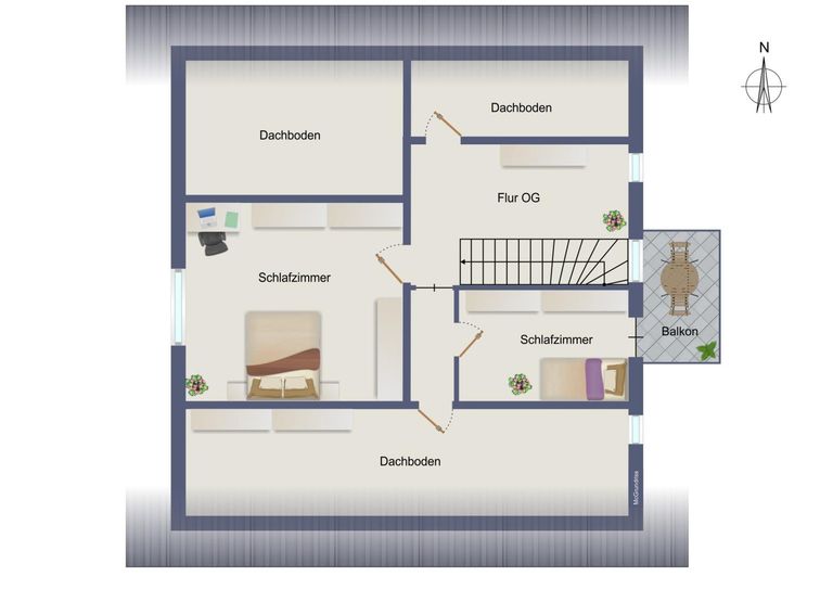 Grundriss Obergeschoss