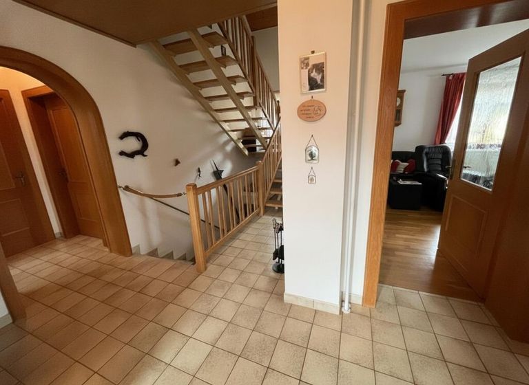Stiegenaufgang ins Dachgeschoss
