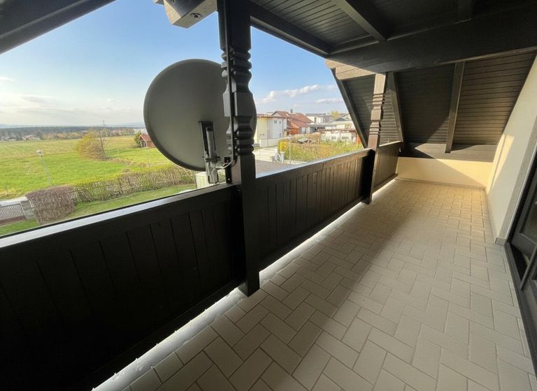 Balkon im Dachgeschoss