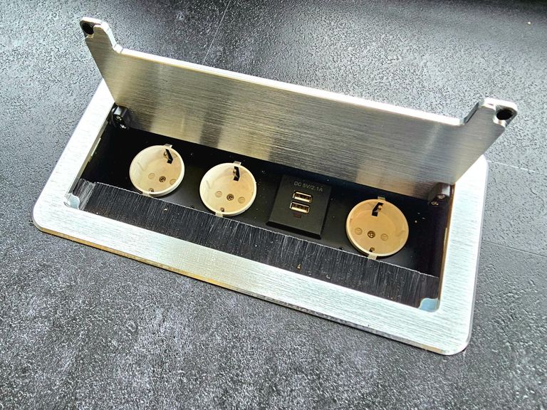 Detailaufnahme - Bodensteckdosen