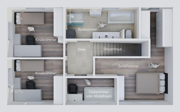 Visualisierung - Obergeschoss