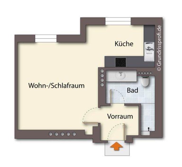 Grundriss als schematische Darstellung