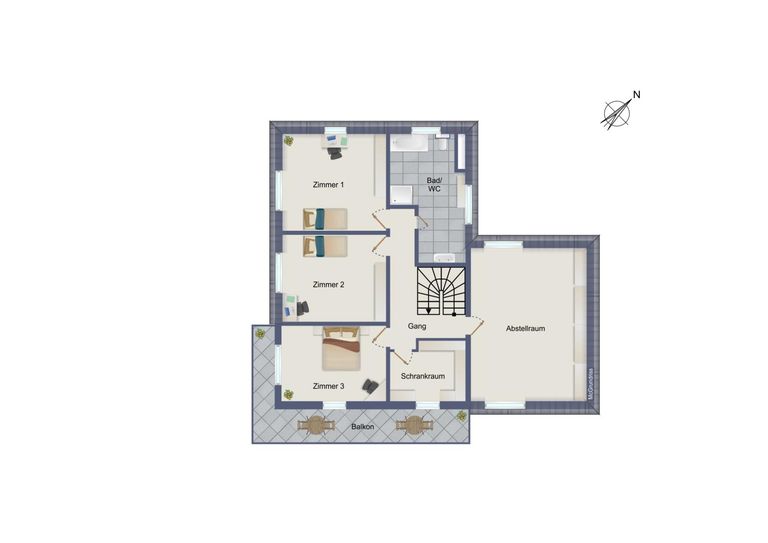 schematischer Grundriss OG
