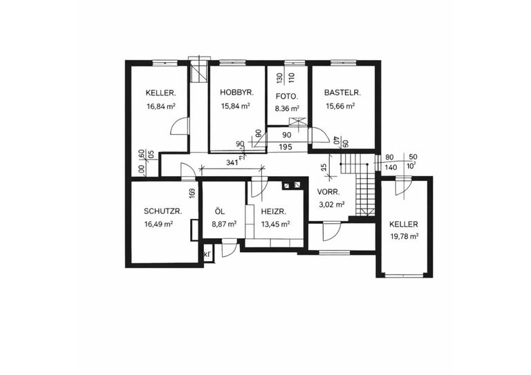 GRUNDRISS KELLER_WOHNKELLER