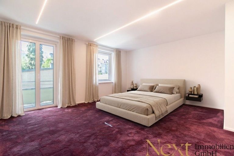 Schlafzimmer (KI möbliert)