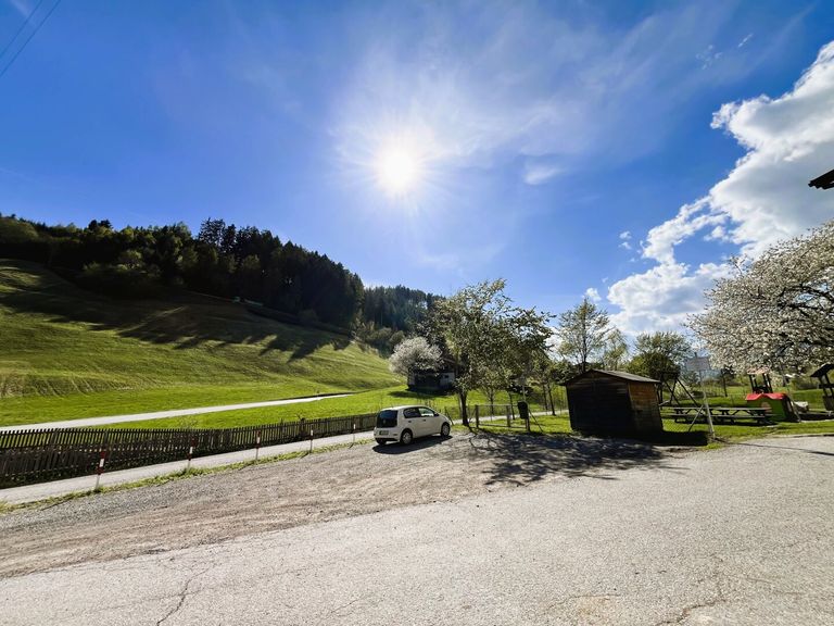 Aussicht vom Grundstück