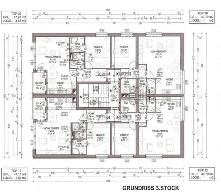 Grundriss Wohnhaus - 3