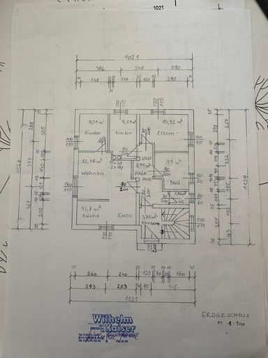 Grundriss Erdgeschoss Wohnhaus