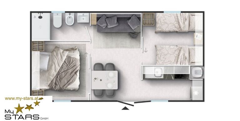 M-Line Pure 754 Basic Grundriss