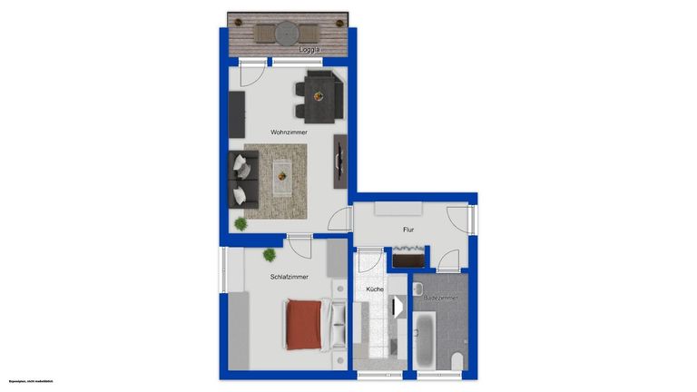 Grundriss als schematische Darstellung