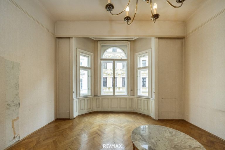 Wohnzimmer Wohnung 1070 Wien