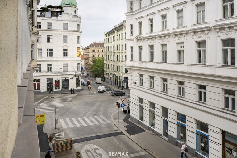 Blick vom Wohnzimmer Wohnung 1070 Wien