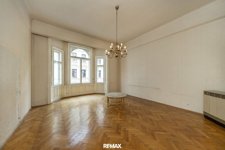 Wohnzimmer Wohnung 1070 Wien