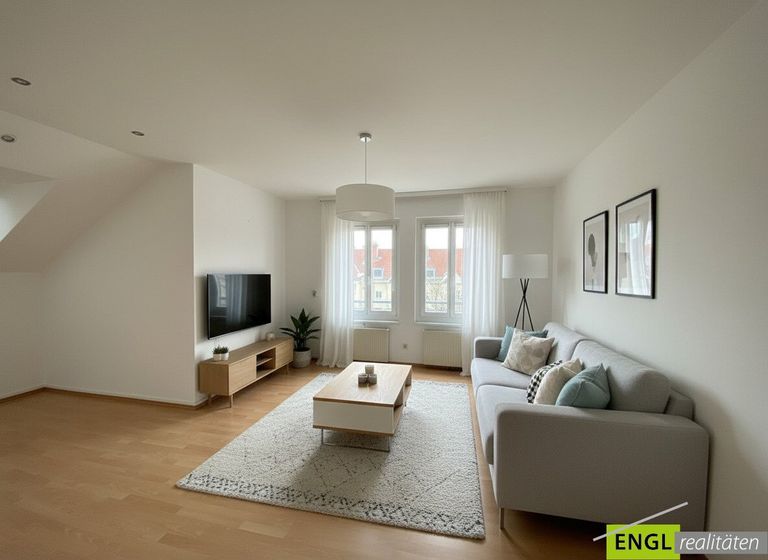Wohnzimmer mit Einrichtungsvorschlag
