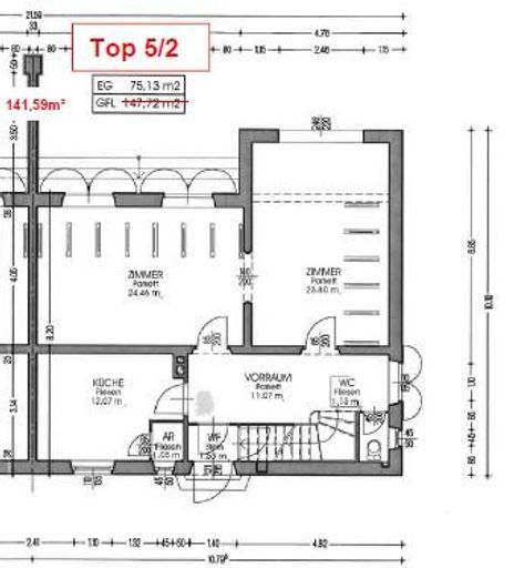 Grundriss Erdgeschoss - Haus 5-Top 2