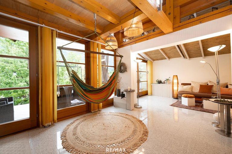 Hängematte mit Wintergarten