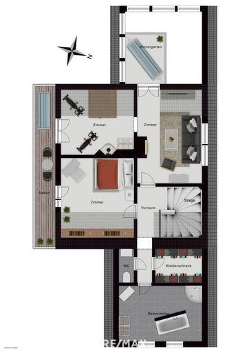 Grundriss Obergeschoss